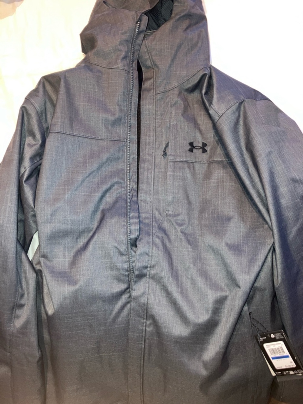 Under Armour Men's Gray Full-Zip Performance Jacket XL With Tags